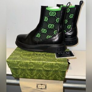 Gucci Gg Supreme Ankle Boots